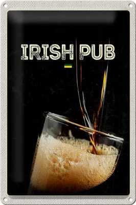 Produktbild von Blechschild Reise 20x30cm Irland Bier feiern