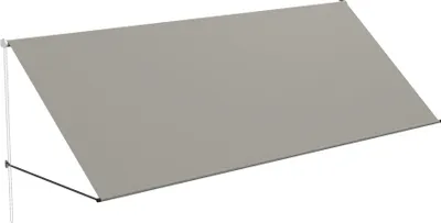 Obrázok produktu pre JOIEYOU balkónové markízy 350x145cm ochrana proti vetru a UV žiareniu vertikálna markíza sťahovacia vonkajšia roleta roleta odolná proti poveternostným vplyvom okenná markíza vonkajšie tienenie pre terasu záhradu (sivá)