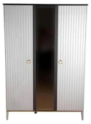 Productafbeelding van Elegant witte houten kast, modern design, geschikt voor slaapkamer en woonkamer
