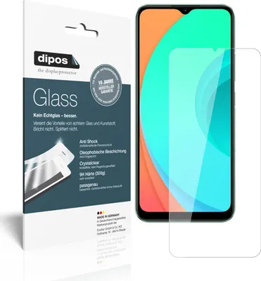 Produktbild von 2x Schutzfolie für Oppo Realme C11 - Anti-Shock 9H Folie dipos Glass Kunststoffglas