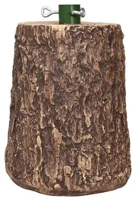 Imagen del producto de Soporte para árbol de Navidad de vidaXL, diseño con aspecto de tronco, Ø 23 x 34 cm
