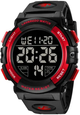 Produktbild von Watch Multifunktionale Herren Uhren Digital Sport Outdoor Armbanduhr 5 ATM wasserdichte Uhr mit Alarm/Kalender/Stoppuhr/Stoßfest Präzises Quarzwerk