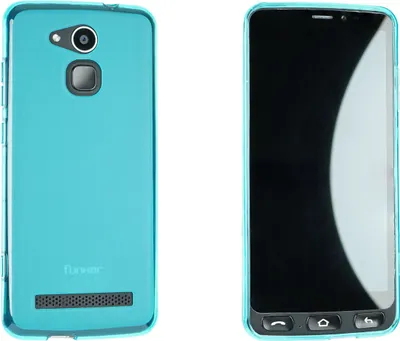 Immagine prodotto di caseroxx cover protettiva in TPU compatibile con Funker E500I Smart Easy, custodia in gomma per cellulare blu chiaro