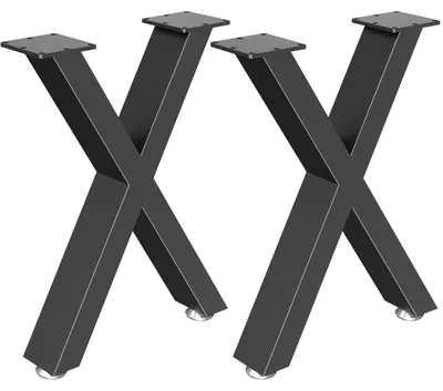 Immagine prodotto di Set di gambe per tavolo in metallo, stile industriale, dimensioni 42 x 30 x 8 cm, per progetti di mobili fai-da-te