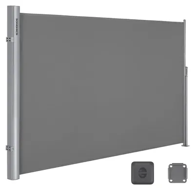 Obrázek produktu pro Venkovní markýza – ochrana proti slunci – hliníkový rám – polyester – ochrana proti UV záření – 160 x 400 cm