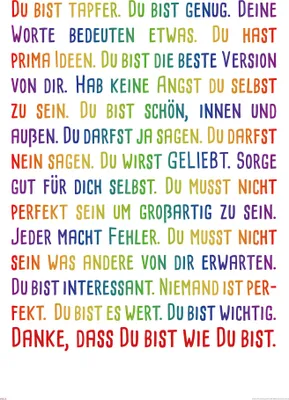 Produktbild von Motivational - Poster - Du bist tapfer