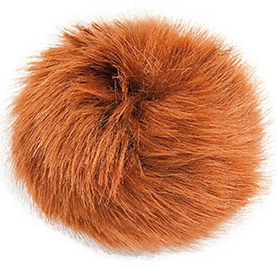 Produktbild von Rico Design Kunstfell Pompon Ø 5 cm - verschiedene Farben zur Auswahl Farbe 015 - Rehbraun