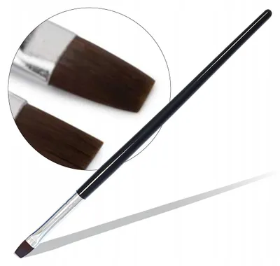 Obrázek produktu pro Allepaznokcie štětec na gel akryl zdobení nehtů plochý #8