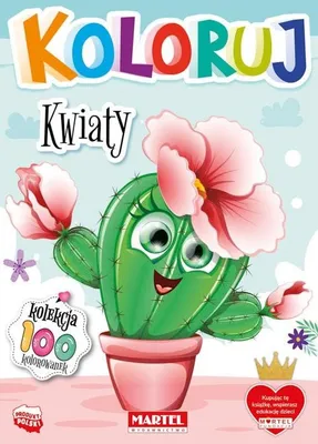 Obrázok produktu pre Kolorowanka dla dzieci Kwiaty Rozwijaj kreatywność