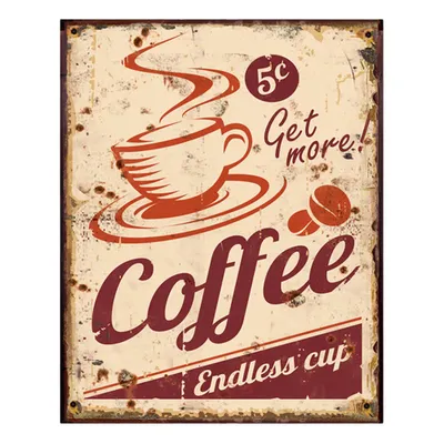 Produktbild von Clayre & Eef Textschild 20x25 cm Beige Rot Eisen
