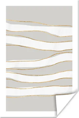 Produktbild von MuchoWow® Poster Linie - Abstrakt - Muster 20x30 cm - Papierdruck