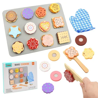 Productafbeelding van Houten Speelgoedset voor Kinderen met Bakspeelgoed
