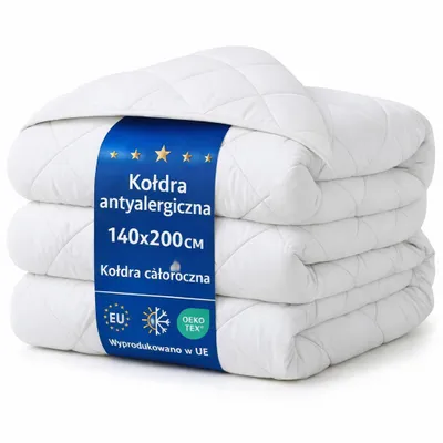 Zdjęcie produktu dla Kołdra całoroczna 140 x 200 cm - poszwa na kołdrę kołdra kołdra kołdra kołdra kołdra pościel i kołdry z wypełnieniem z mikrofibry biały