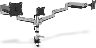 Produktbild von DIGITUS Uni.Triple Monitorhalter mit Gasdruckfeder und Klemmbef.
