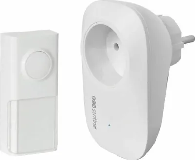 Zdjęcie produktu dla Bezprzewodowy, bezbateryjny dzwonek do drzwi - EcoBell 100 Plug - - SCS SENTINEL