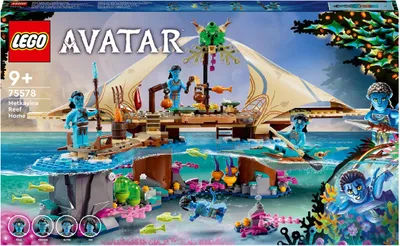 Produktbild von LEGO 75578 Avatar Das Riff der Metkayina, The Way of Water Pandora Set mit 4 Minifiguren, Sammlerstück für Kinder und Filmfans ab 9 Jahren