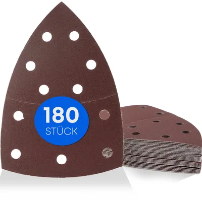 Schleifdreiecke 180 Stück, 105x152 mm, K40-240, Klett