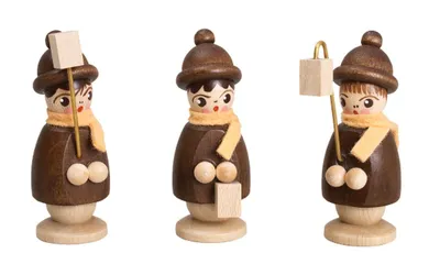 Zdjęcie produktu dla Miniaturowe figurki 3 kolorowe dzieci z lampionami, wysokość 5 cm, NOWE