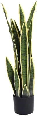Produktbild von Outsunny Künstliche Schlangenpflanze groß 77 cm Kunstpflanze für Wohnzimmer