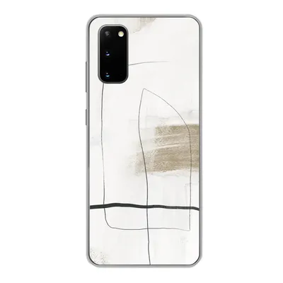 Produktbild von MuchoWow® Handyhülle Schutzhülle Hülle für Samsung Galaxy S20 Farbe - Minimalismus - Schwarz Silikon Softcase Handy Hülle - Bild