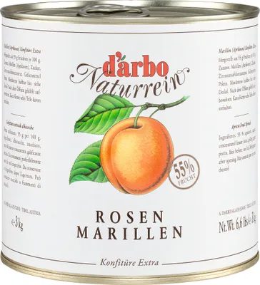 Produktbild von ROSENMARILLEN-KONFITÜRE Dose 3KG fruchtiger-Brot-Aufstrich von DARBO