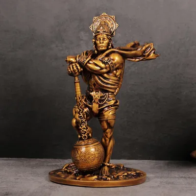 Hanuman Statue 7,48 Zoll antik – Hindu Gott Figur für Dekoration