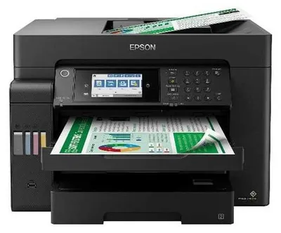 Produktbild von Epson EcoTank ET-16605, Tintenstrahl, Farbdruck, 4800 x 2400 DPI, A3, Direktdruck, Schwarz