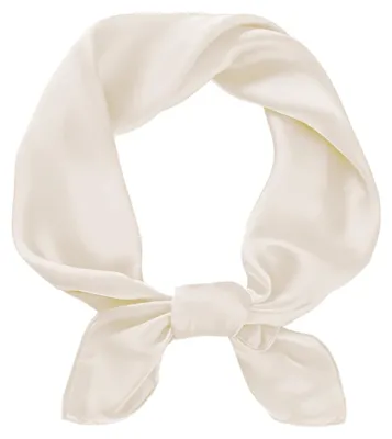 Immagine prodotto di Foulard in raso - 100 x 100 cm - Leggero - Tinta unita - Stile anni 50 e 60 per capelli e collo