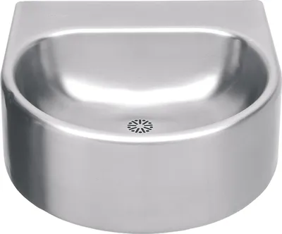 Produktbild von KWC AR Einzelwaschtisch, ANIMA, Edelstahl, 460x230x490 mm, ohne Hahnloch