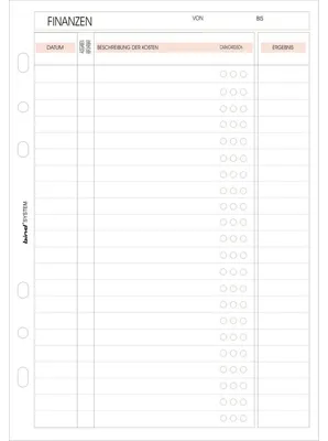 Produktbild von Ersatzeinlage Maxi A5 149x210mm Finanzen 50 Blatt