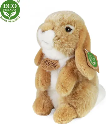 Obrázek produktu pro Plyšový králík béžový stojící 18 cm ECO-FRIENDLY