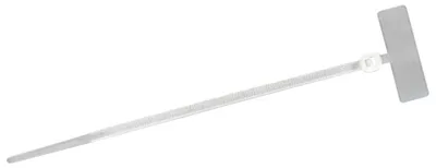 Produktbild von Kabelbinder mit anliegendem Markierfeld, natur, 2,5 x 110 mm (Pack à 100 Stück)