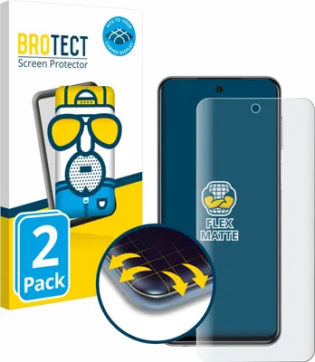 Produktbild von 2x BROTECT Fullscreen Schutzfolie für Xiaomi Redmi Note 9 Pro Displayschutz Folie Fullcover Matt Entspiegelungsfolie