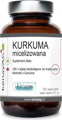 Produktbild von Nahrungsergänzungsmittel Kenay Micelizowana Kurkuma (60 Kapseln) 3164
