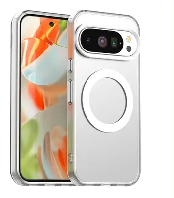 Produktbild von Mobigear Stoßfeste Handyhülle für Google Pixel 10 mit MagSafe-Funktion, Hartschalenhülle, Rückseite - Weiß