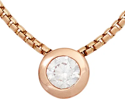 Produktbild von JOBO Anhänger rund 925 Sterling Silber rotvergoldet 1 Zirkonia