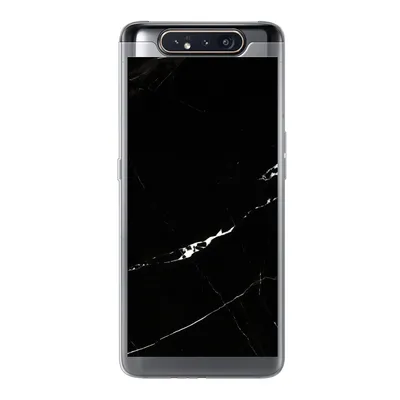Produktbild von MuchoWow® Handyhülle Schutzhülle Hülle für Samsung Galaxy A80 Marmor - Schwarz - Natursteine Silikon Softcase Handy Hülle - Schutzdeckel