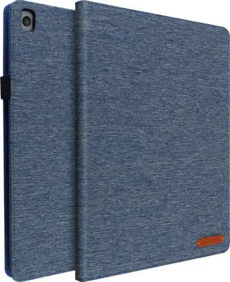 Obrázek produktu pro iPad 9 2021 iPad 8 2020 iPad 7 2019 Látkový kryt s funkcí stojánku - modrý