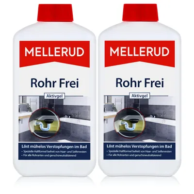 Produktbild von Mellerud Rohr Frei Aktivgel 1L - Löst Verstopfungen im Bad (2er Pack )