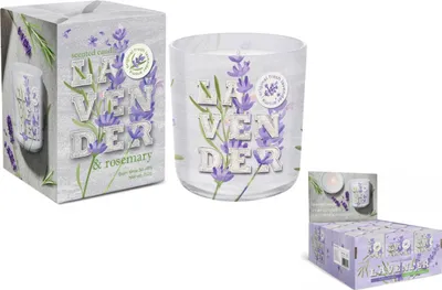 Zdjęcie produktu dla Nohel Garden Świeca w szkle LAVENDER ROSEMARY zapachowa 150g