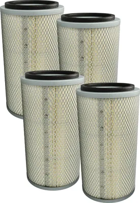 Produktbild von vhbw 4x Filterpatrone kompatibel mit ZionAir SB99A 990L Sandstrahlkabine - Papier-Filter mit Maschengitterkorb