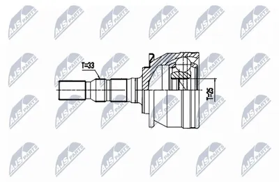 Produktbild von NTY Gelenksatz Antriebswelle Vorne Radseitig für OPEL Astra K Sports Tourer (B16) NPZ-PL-052
