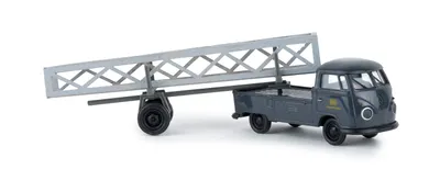 Produktbild von Brekina 32975 - 1/87 VW T1b mit Nachläufer und Ladegut "DB", TD - Neu