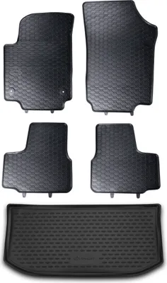 Produktbild von Gummi Kofferraumwanne + Fußmatten Set für VW Up, Bj. 2011-