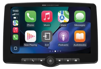 Produktbild von ESX VISION VMX901DAB | Universal 1-DIN Multiangle Media Moniceiver mit 9" Touchscreen-Display