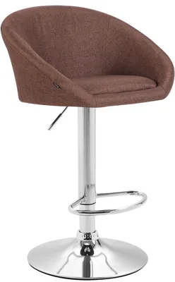 Produktbild von CLP Barhocker Miami V2 Stoff drehbar mit Höhenverstellung braun