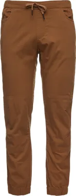 Boulderhose Notion von Black Diamond in braun; geeignet für Klettern und Bouldern; mit elastischem Bund.