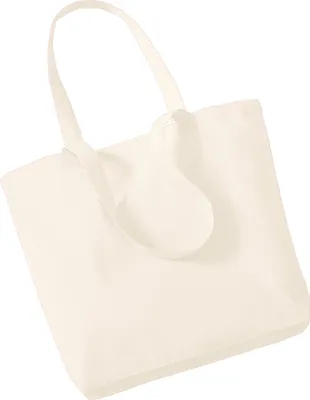Produktbild von Westford Mill Organic Einkaufstasche aus Baumwolle, 16 Liter (2 Stück/Packung) BC4547 (Einheitsgröße) (Natur)