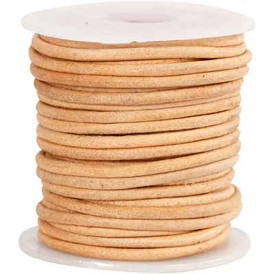 Produktbild von Creativ Company Lederband, Stärke 2 mm, beige, 10 m 1 Rolle