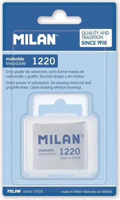 Imagen del producto de Envase blíster de Milán, 1 pieza de goma de modelar, transparente, en caja, transparente, talla única